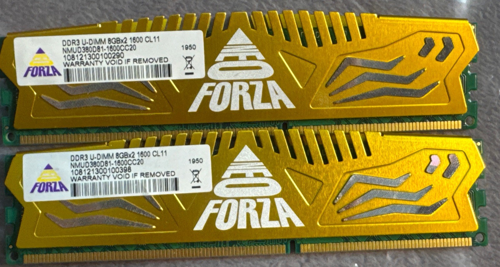 Neo Forza 16GB (8GBX2) PC3-12800 DDR3-1600MHz PC Memory RAM, NMUD380D81-1600CC20