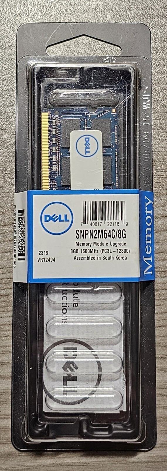 NEW Dell Branded 8GB PC3L-12800 Memory RAM for Dell Latitude E5530 SNPN2M64C/8G