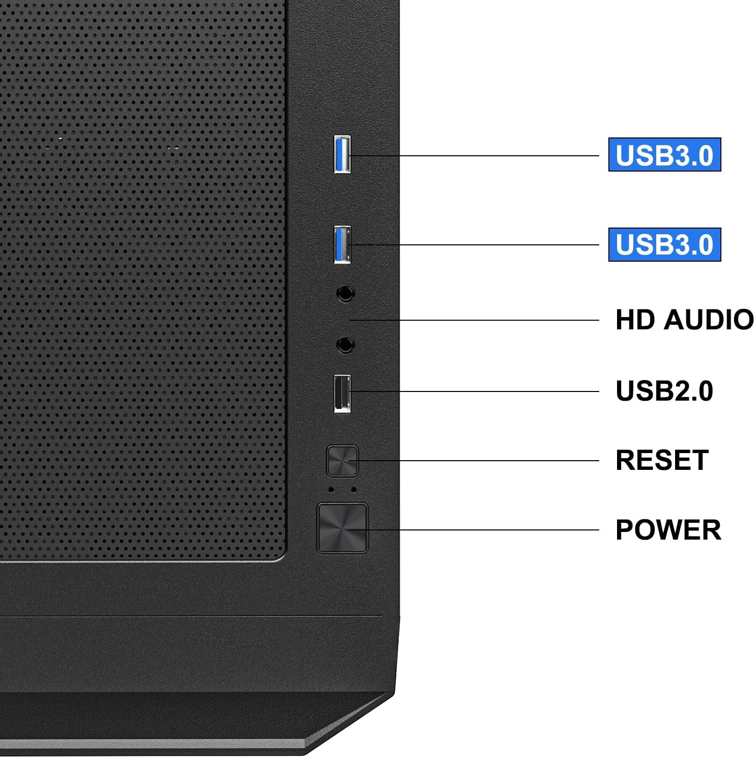 Classico Max Storage Master E-ATX Computer Case with 4X120Mm Black Fan, 10 X3.5