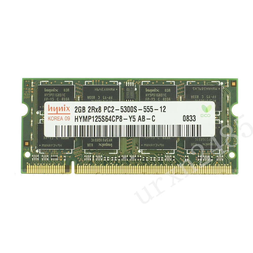 Hynix 2GB PC2-5300S DDR2-667MHz 200Pin 1.8V SODIMM PC Non-ECC Laptop Memory RAM