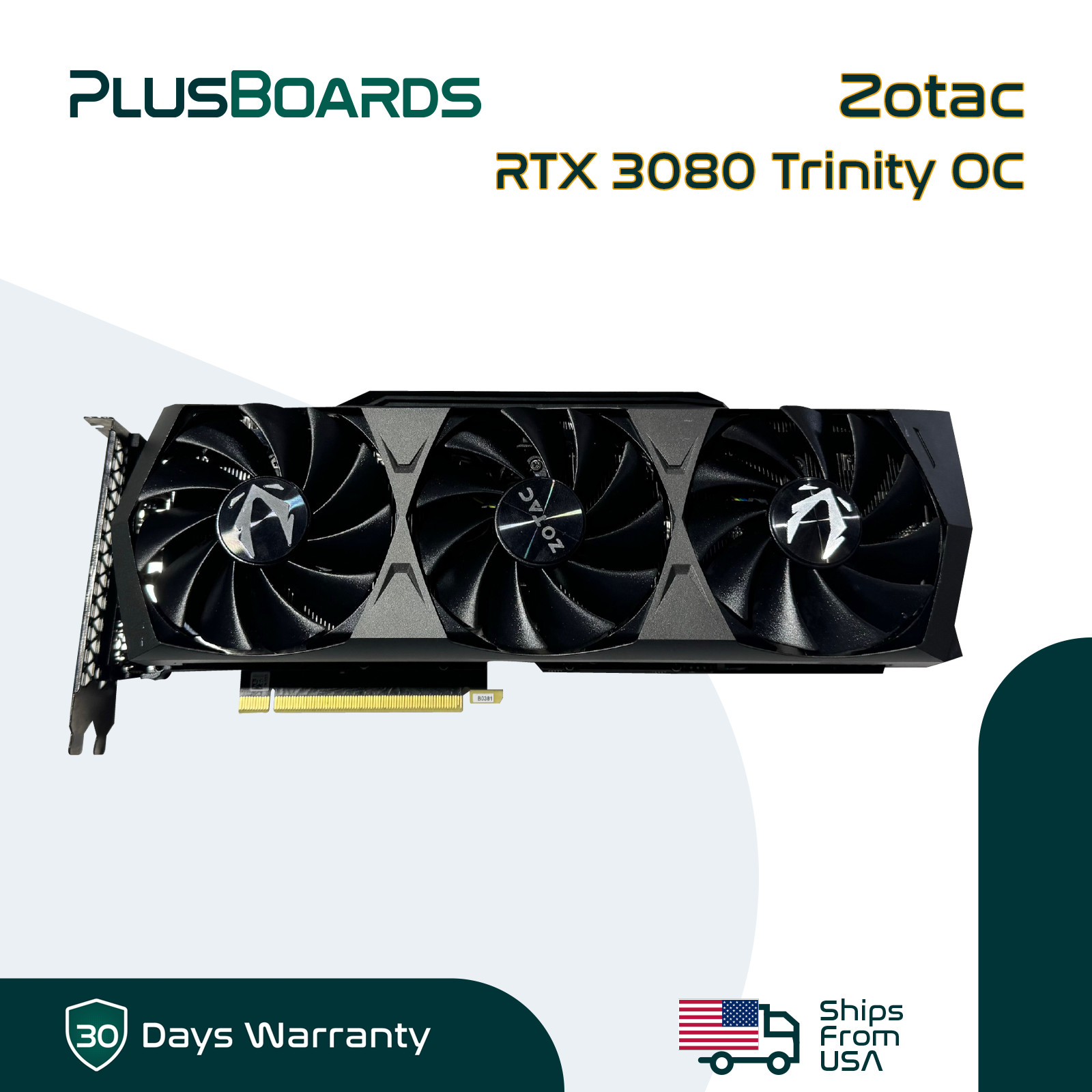 Zotac GeForce RTX 3080 Trinity OC 10GB GDDR6X Gaming Graphics Card