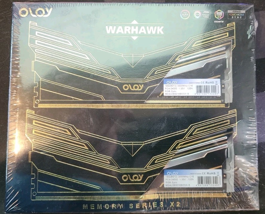 OLOy Warhawk RGB 16GB (2x8GB) RAM DDR4 3000MHz PC4-24000 MD4U083016BEDA