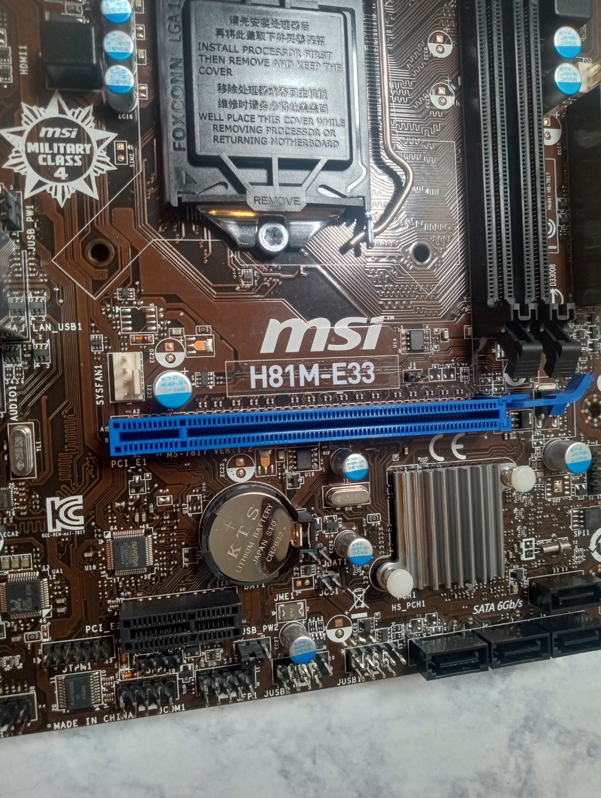 MSI H81M-E33 Micro ATX Motherboard LGA1150 DDR3 SATA3 NEW