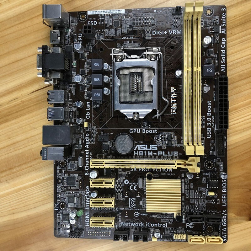 For ASUS H81M-PLUS Motherboard DDR3 LGA1150 MICRO-ATX Mainboard