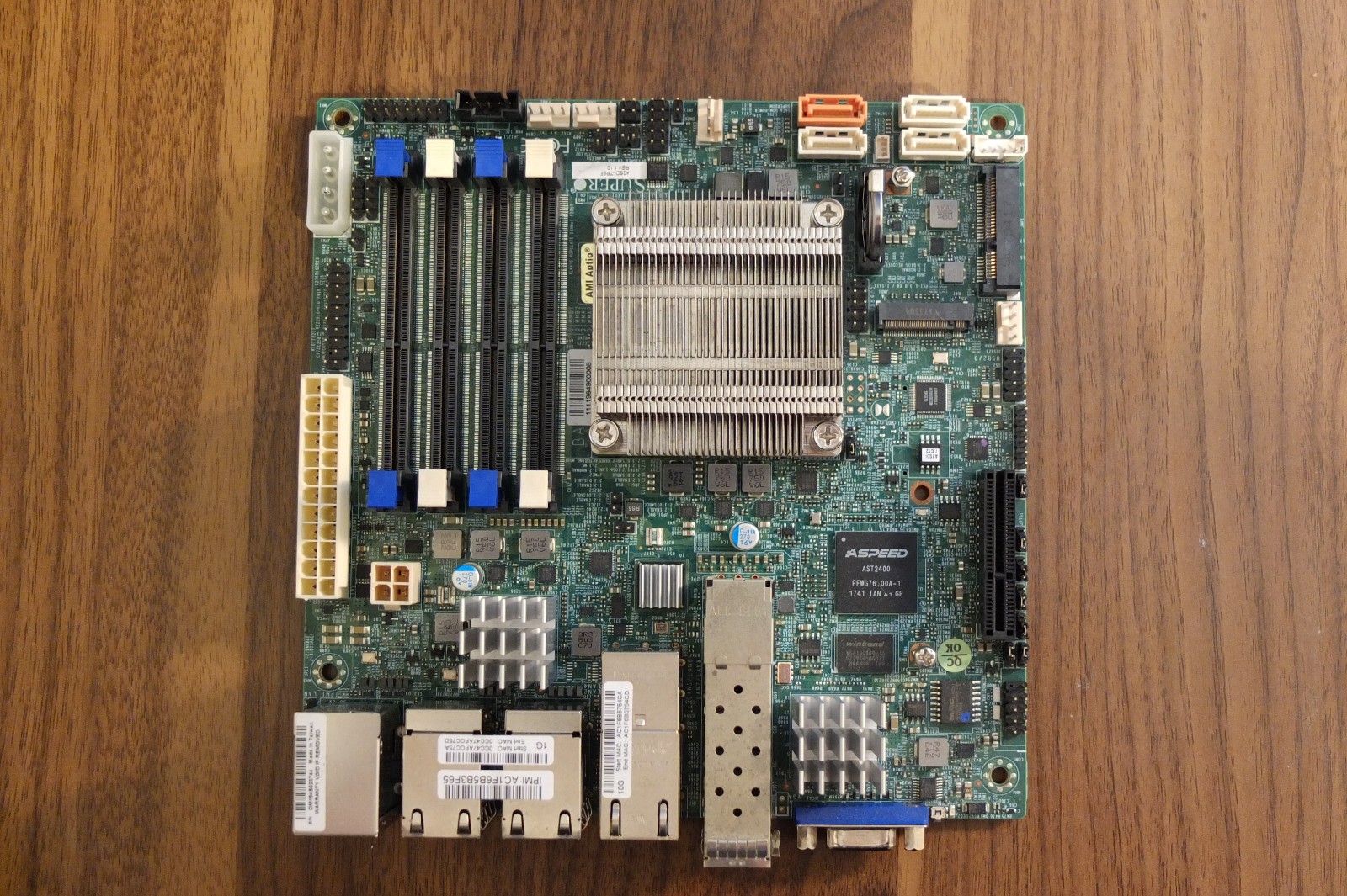 Supermicro A2SDi-TP8F Mini-ITX Server Motherboard w/ 10Gbps SFP+ NIC Integrated