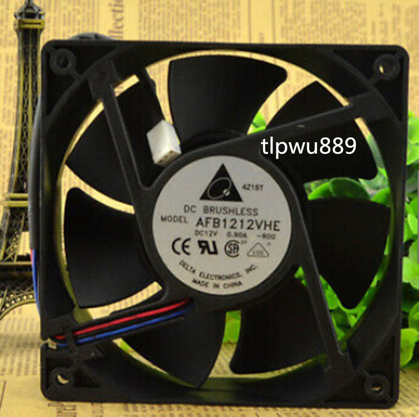 For Taiwan Delta DELTA AFB1212VHE 12038 12V 0.9A four-wire PWM speed fan T1
