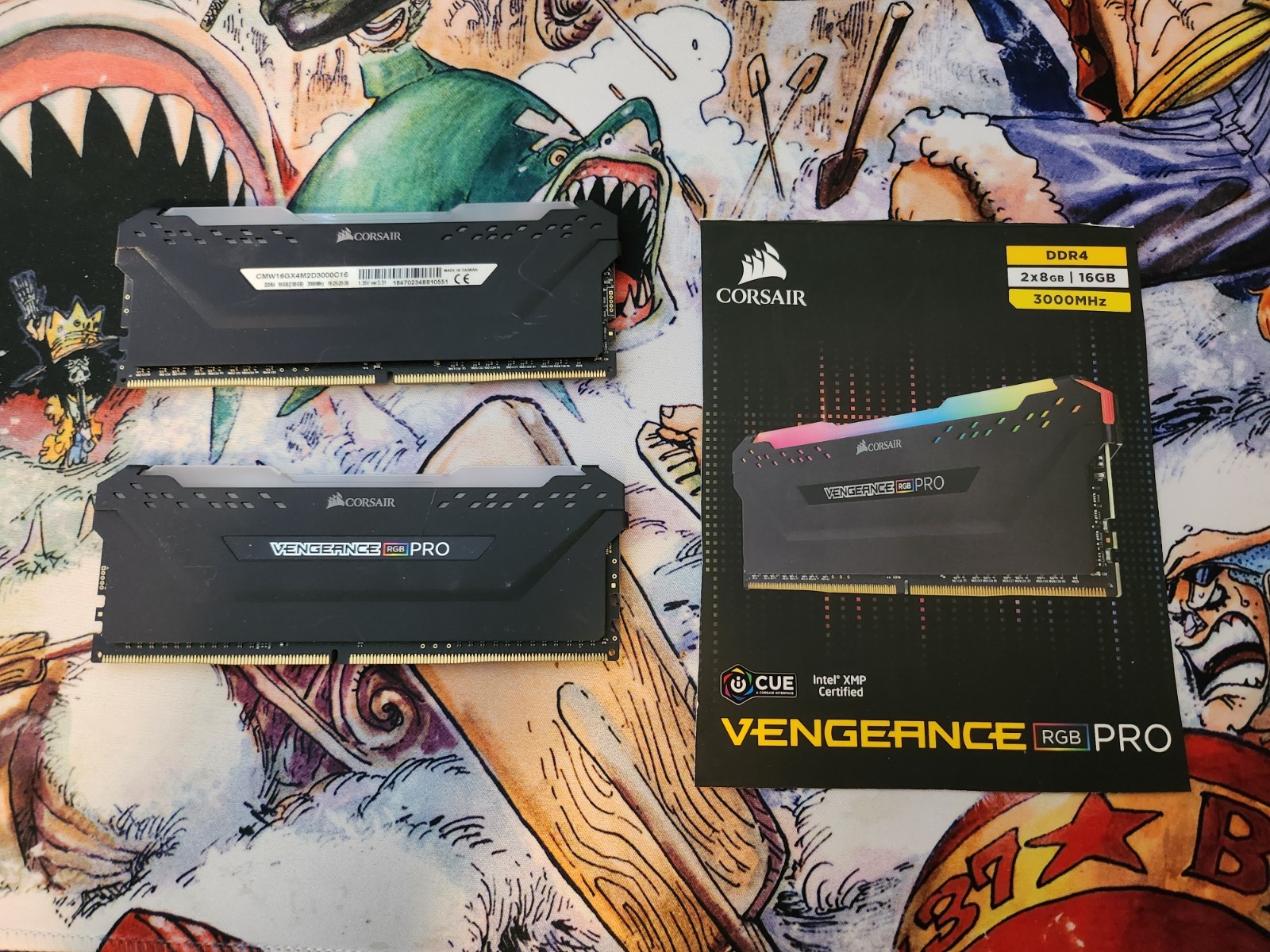 Corsair Vengeance RGB Pro 16GB (2x8GB) RAM DDR4 3000MHz CMW16GX4M2D3000C16