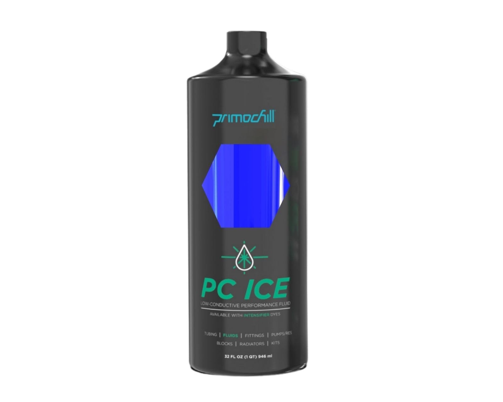 PrimoChill Ice – Low-Conductive Computer Watercooling Fluid (32 oz.) – UV Blue