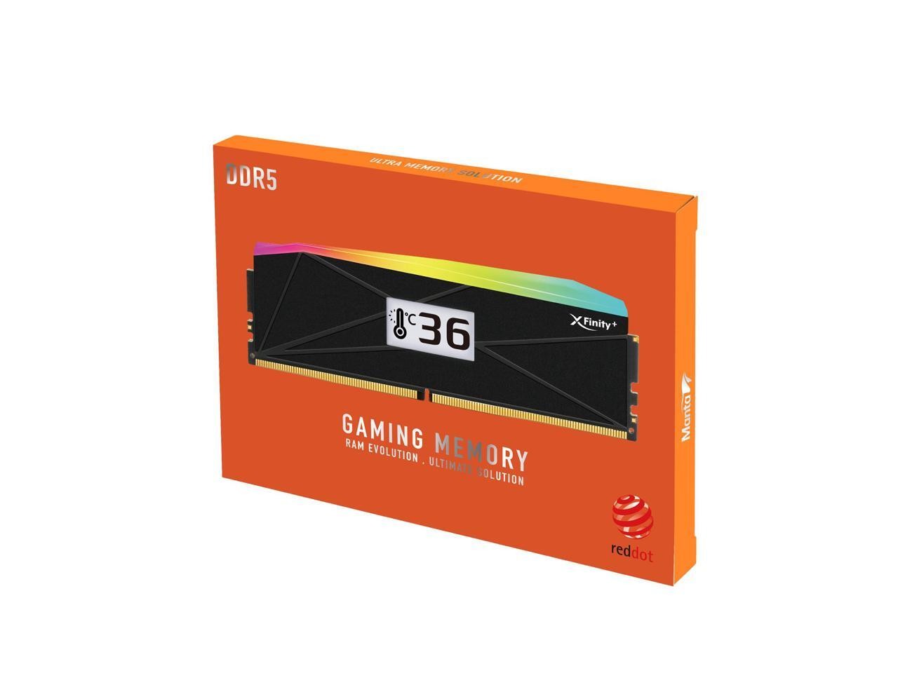 V-COLOR OLED XFinity+ DDR5 32GB (2x16GB) 6000MHz CL30 1.35V SK Hynix IC RGB Gami