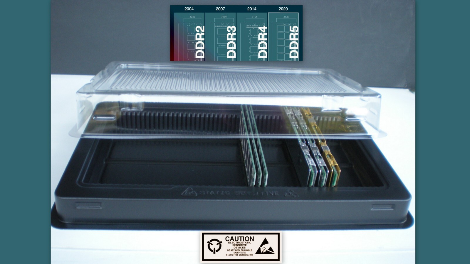 2 – Memory RAM Sticks Tray Case for PC Server DDR DIMMs – New Fits 100 Modules