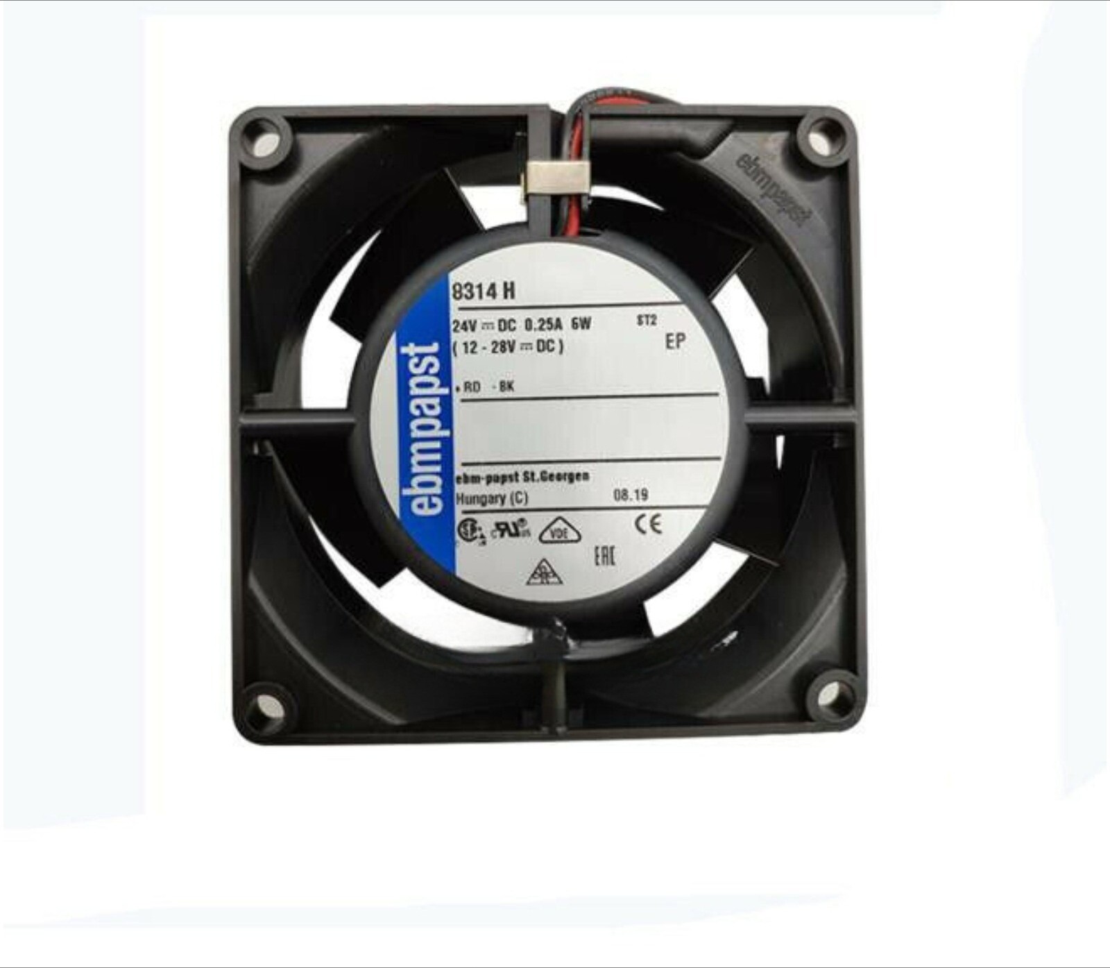 8314H Axial fan DC 24V 6W 0.25A 80*80*32mm 250mA 80m3/h Cooling fan