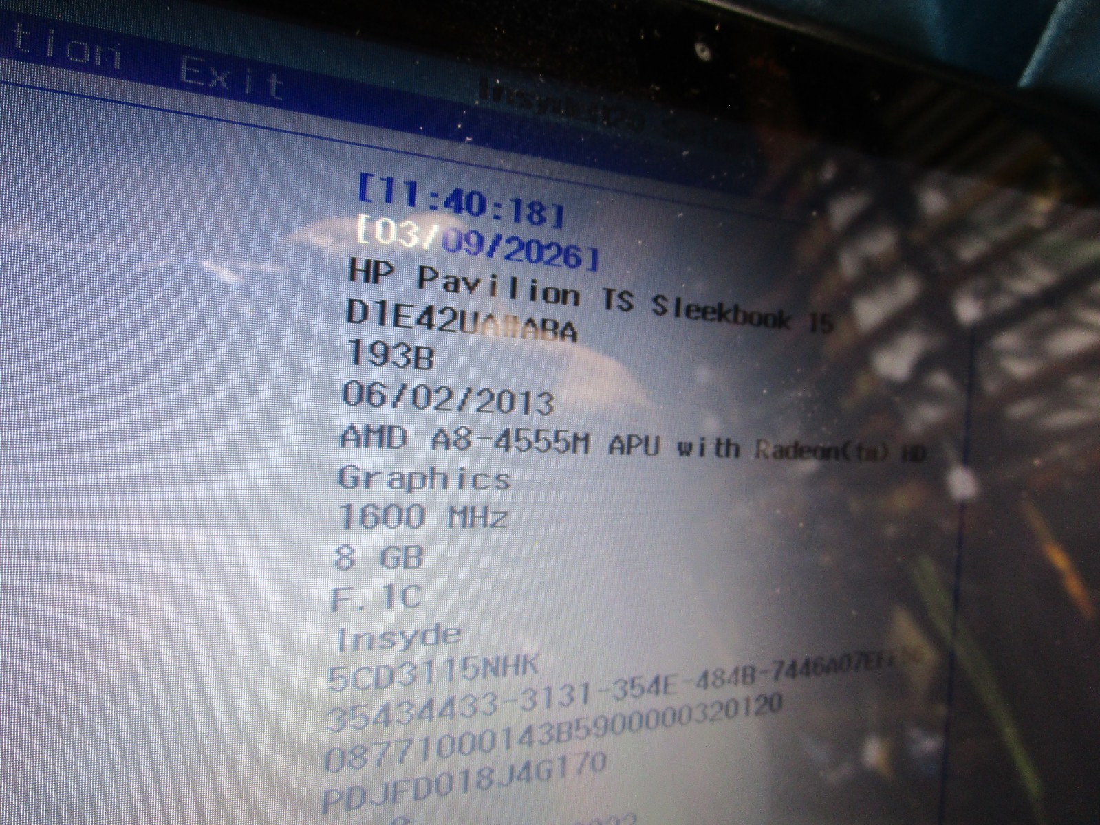 HP Pavilion 15-B153CL w/LCD Display Touch Screen 15.6″ LED 8GB RAM HD WIFI- READ