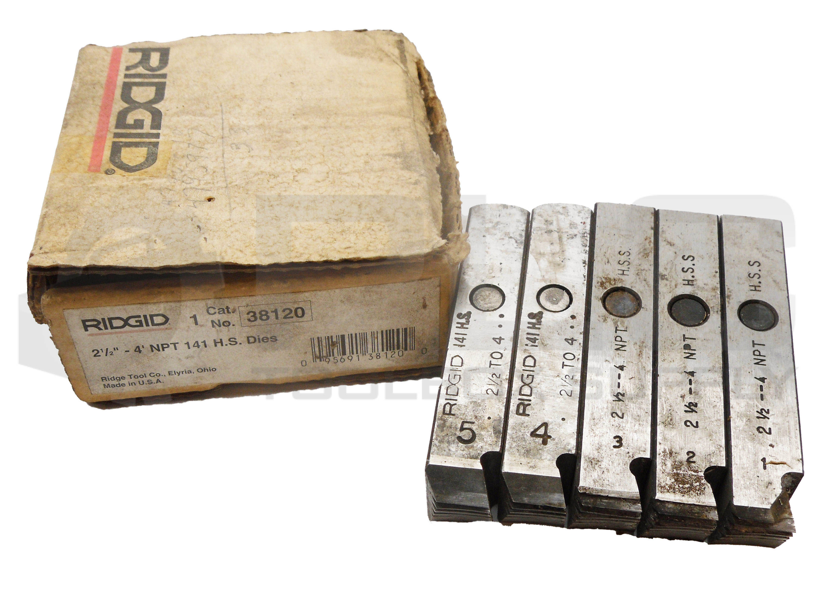 RIDGID 38120 2-1/2″ – 4″ NPT 141 DIES FULL SET