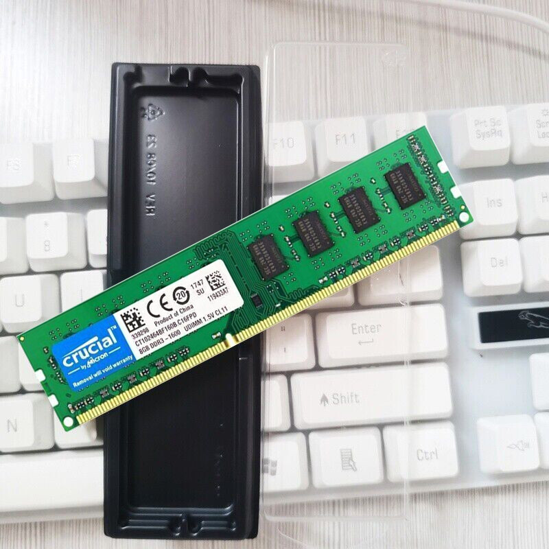 Crucial DDR3 16GB (2X8GB) KIT 1600 MHz PC3-12800 DIMM 240Pin non-ECC Memory RAM