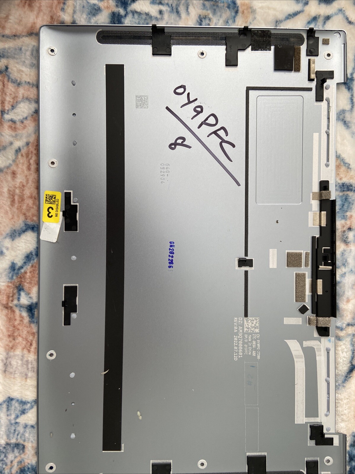 Good Condition Dell XPS 13 9315 XJ6Y4 0y9pfc Y9pfc S9 Bottom Case