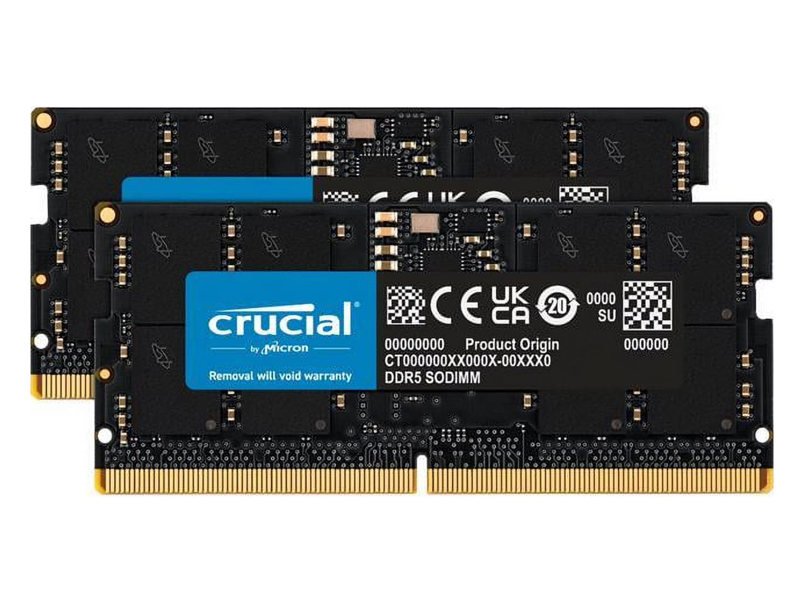 Crucial 16GB 32GB 48GB 64GB 96GB 128GB DDR5 5600MHz Laptop RAM SODIMM Intel AMD
