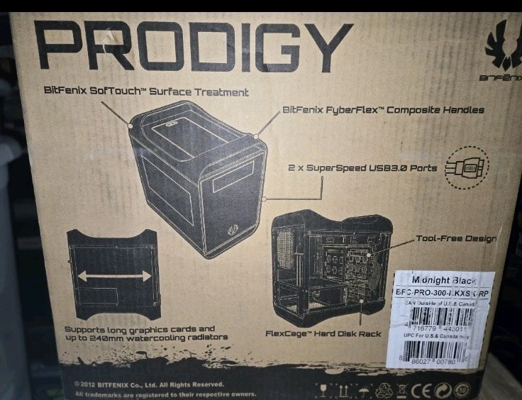 SEALED BitFenix Prodigy mini-ITX Chassis (Midnight Black)