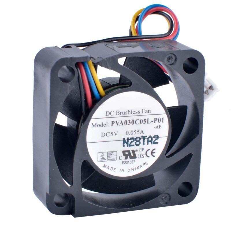 PVA030C05L-P01 3010 3cm 30mm 5V 0.055A 4Pin laptop ultra quiet hydraulic fan
