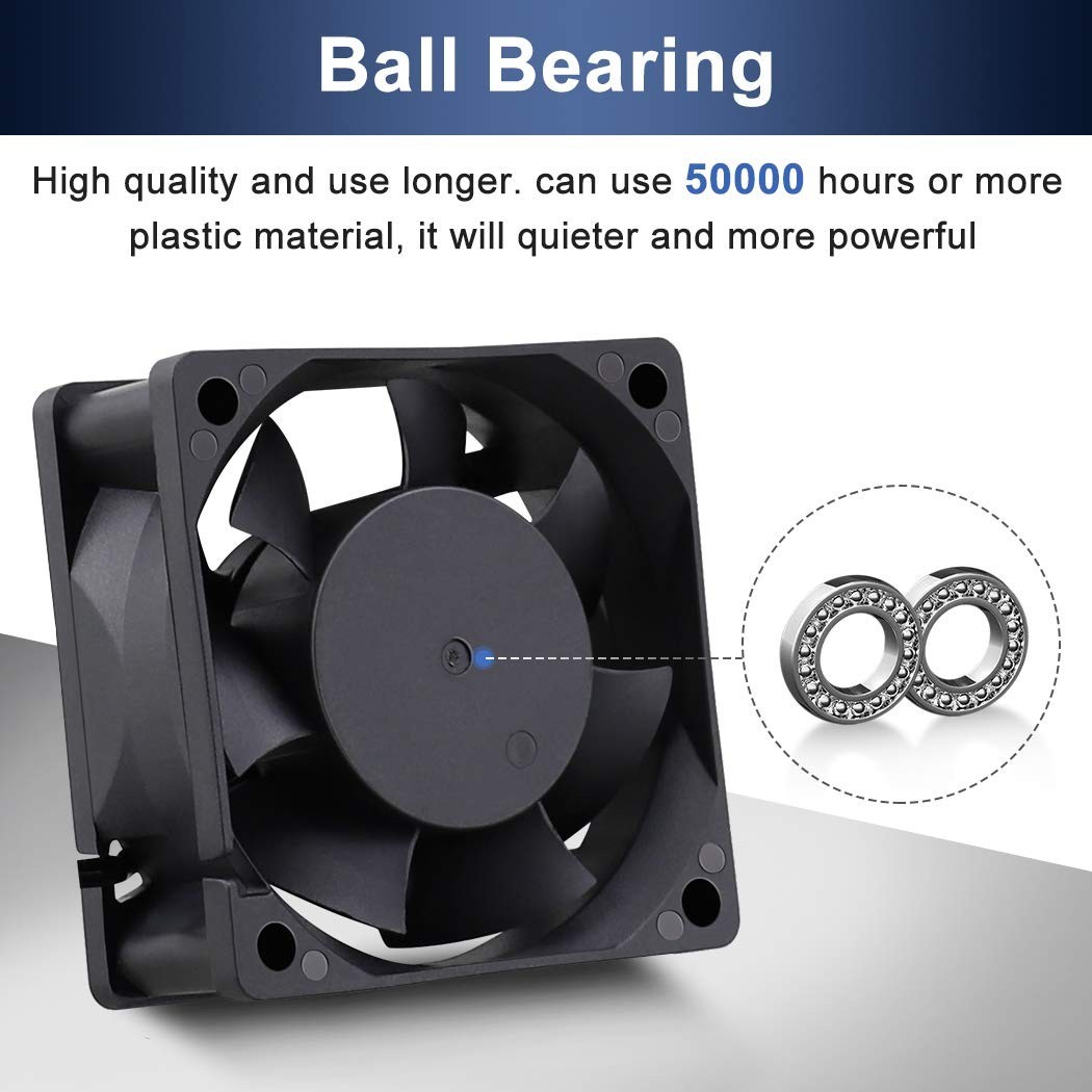 EC Brushless Cooling Fan AC 110V 115V 120V 220V 240V Axial Fan Ball Bearing 6…