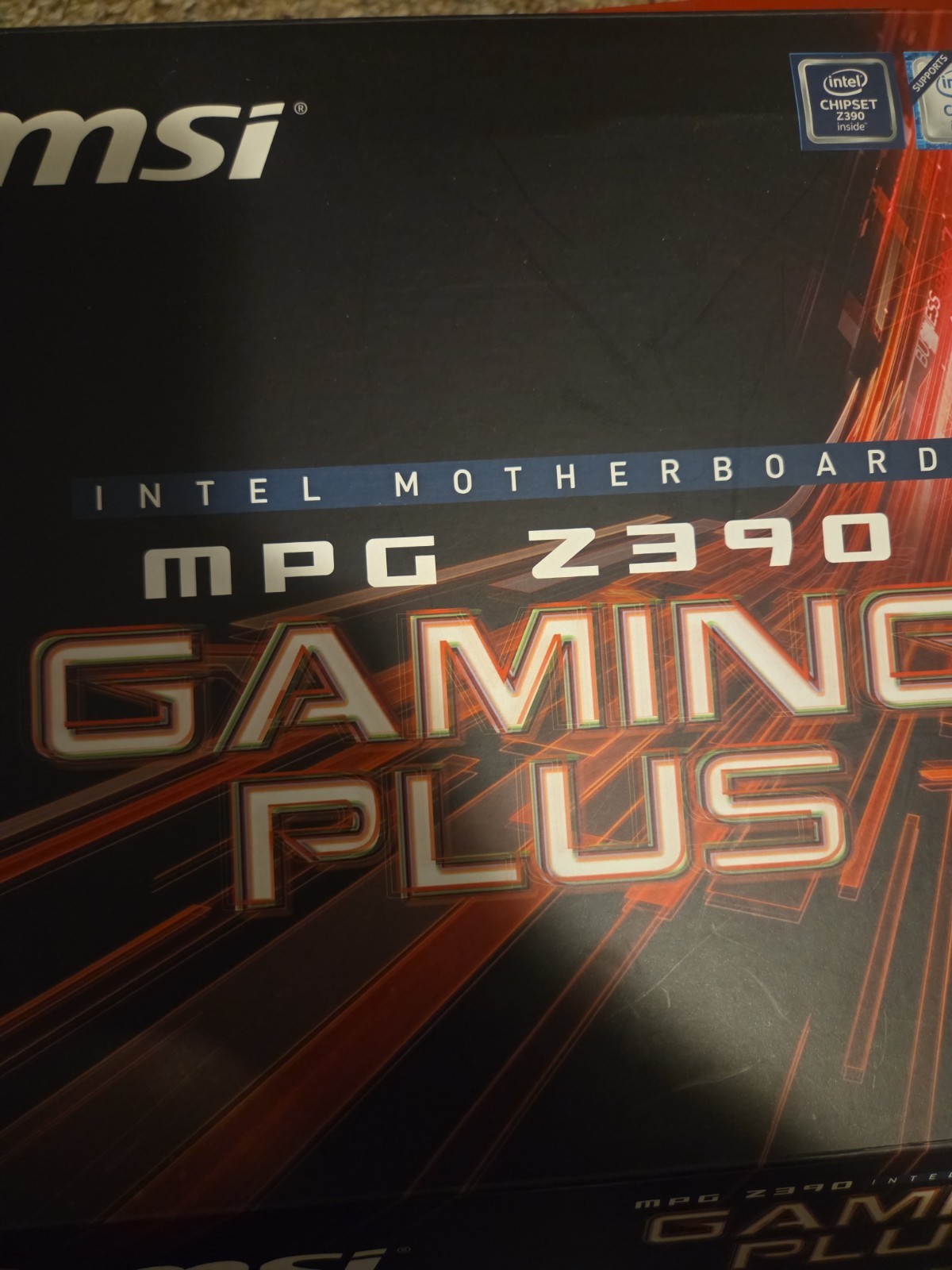 MSI MPG Z390 Gaming Plus LGA1151 M.2 USB 3.1 Gen 2 DDR4 HDMI DVI CFX ATX Z390