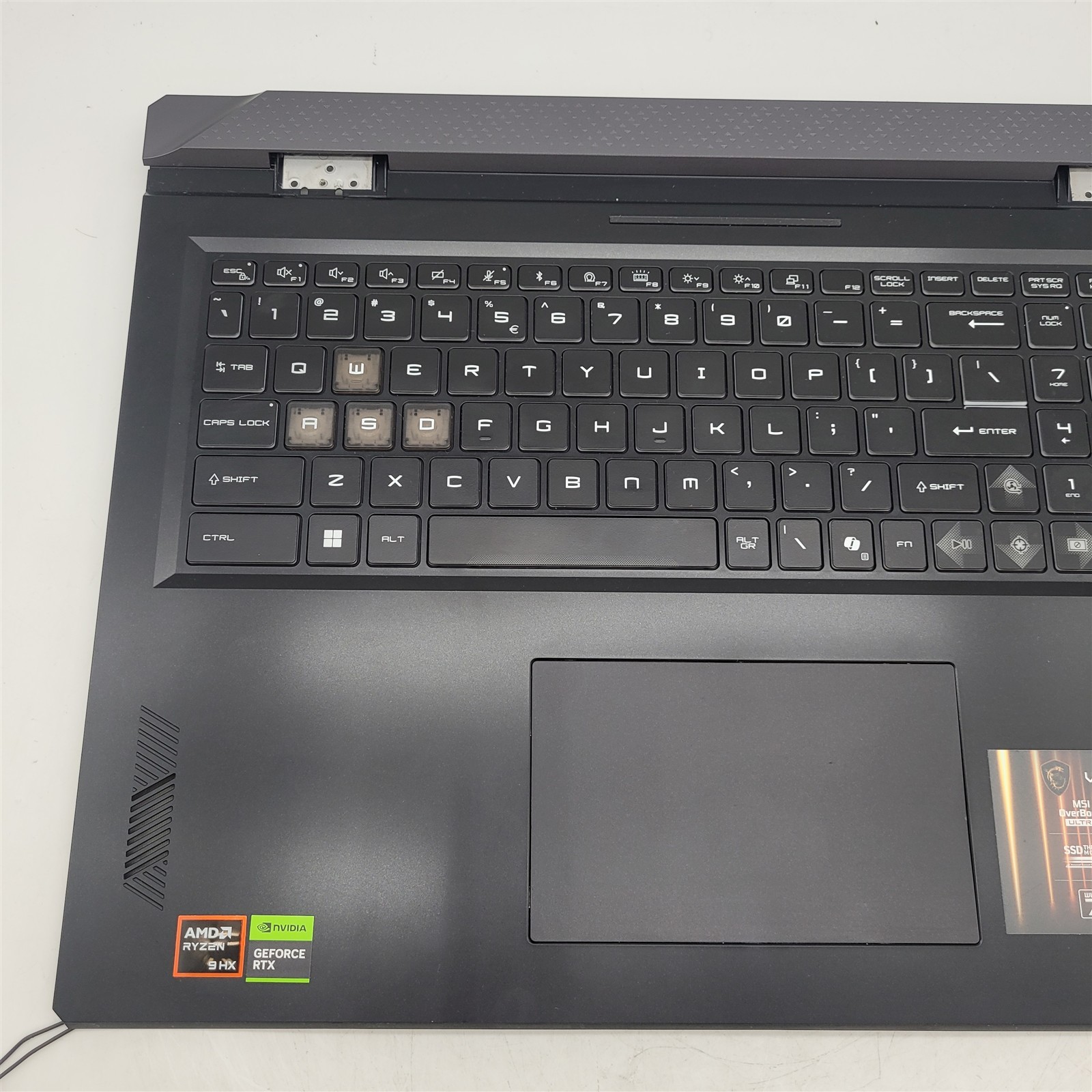 Keyboard and touchpad for MSI Vector A18 HX 18” 240Hz QHD+ Gaming Laptop