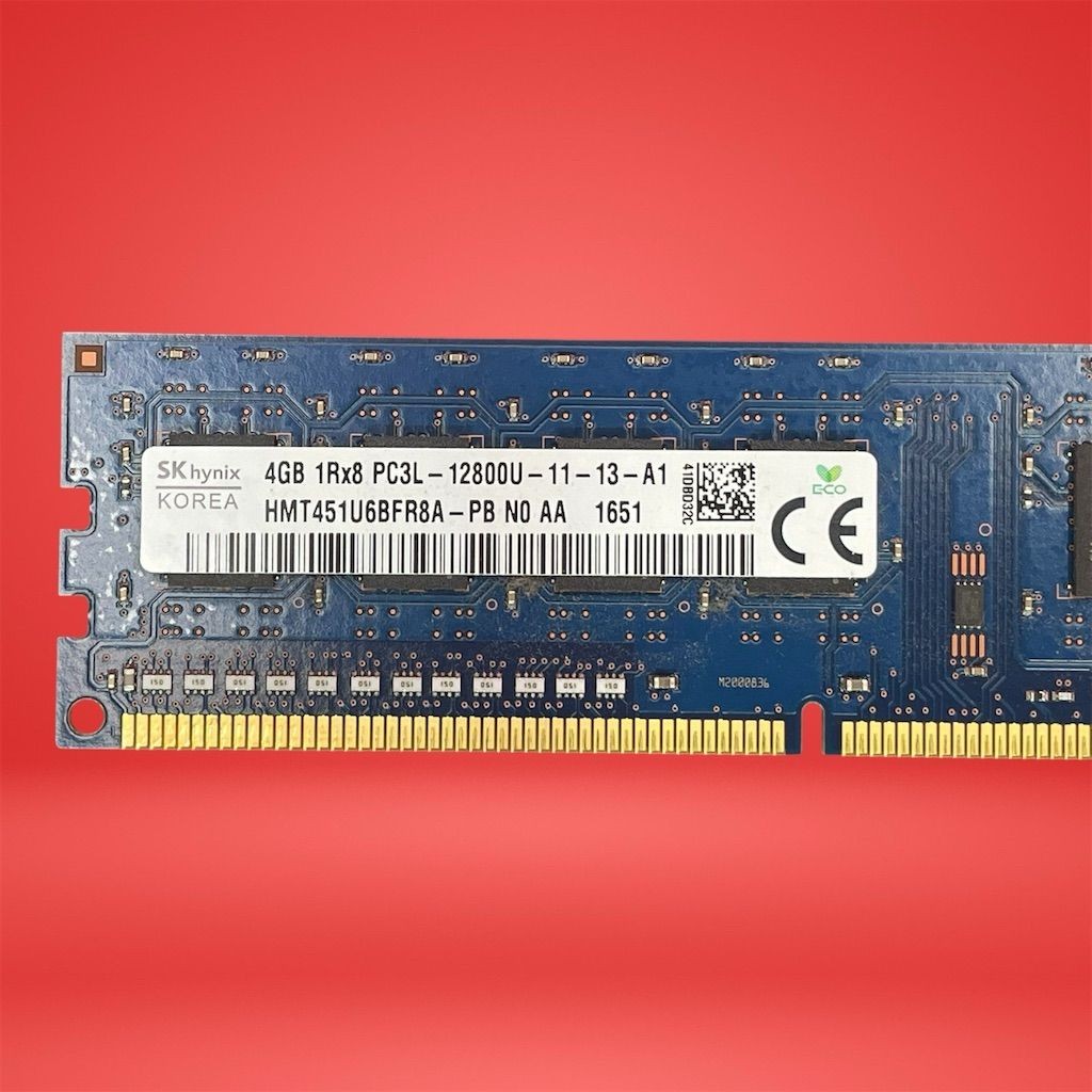 SK hynix 4GB 1Rx8 PC3L-12800U-11-13-A1 HMT451U6BFR8A-PB Memory Module