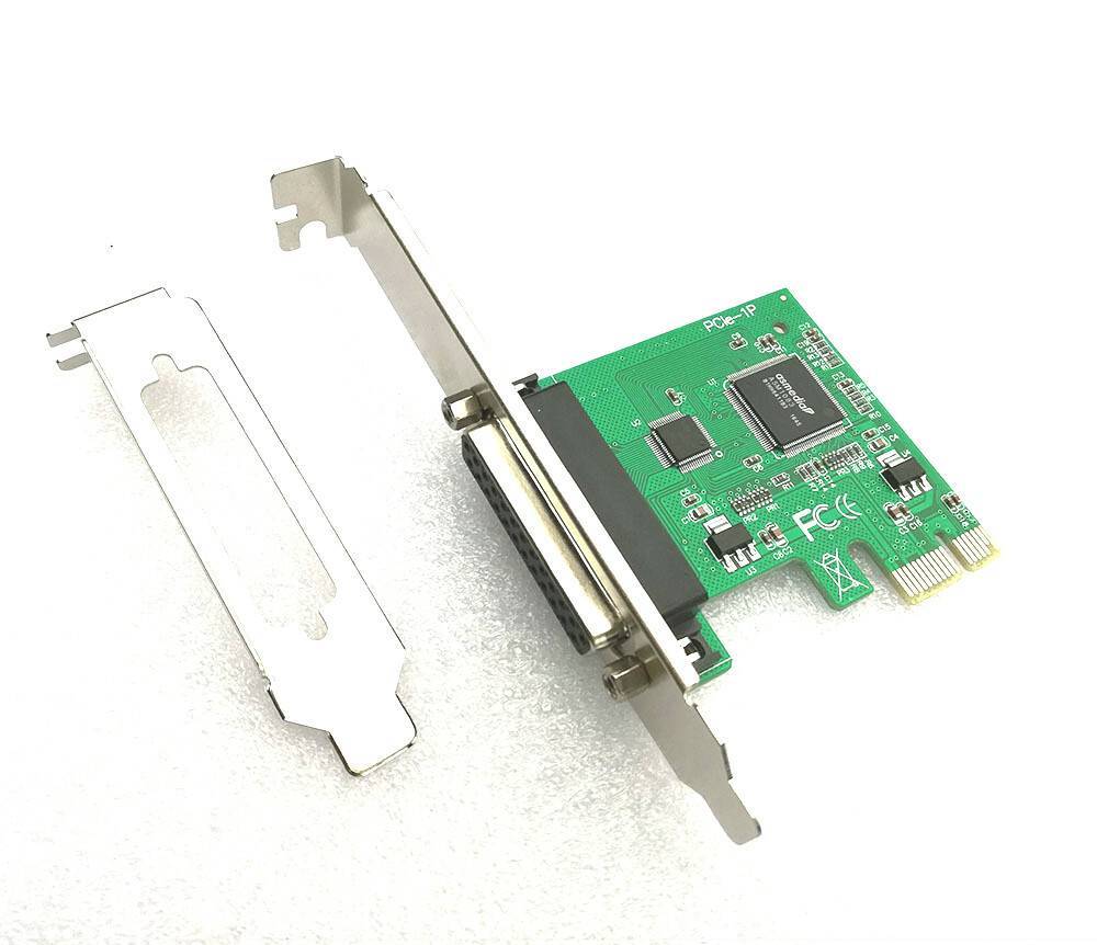 Parallel Port DB25 LPT Printer PCI-E Express Card Converter Adapter Low Profile