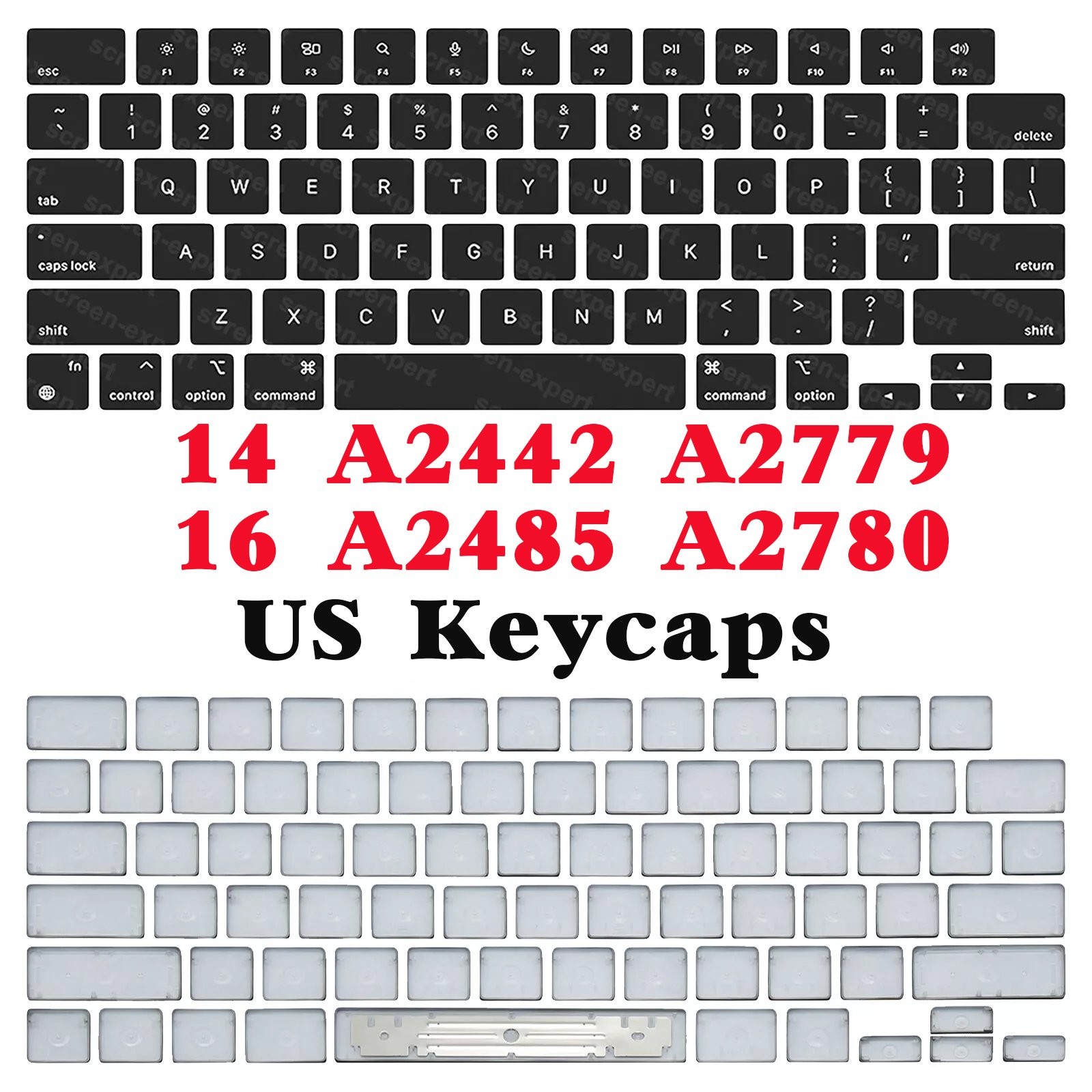 New Keyboard Keys Keycaps For Macbook Pro 14″ 16″ M1 A2442 A2485 Keycap Key Cap