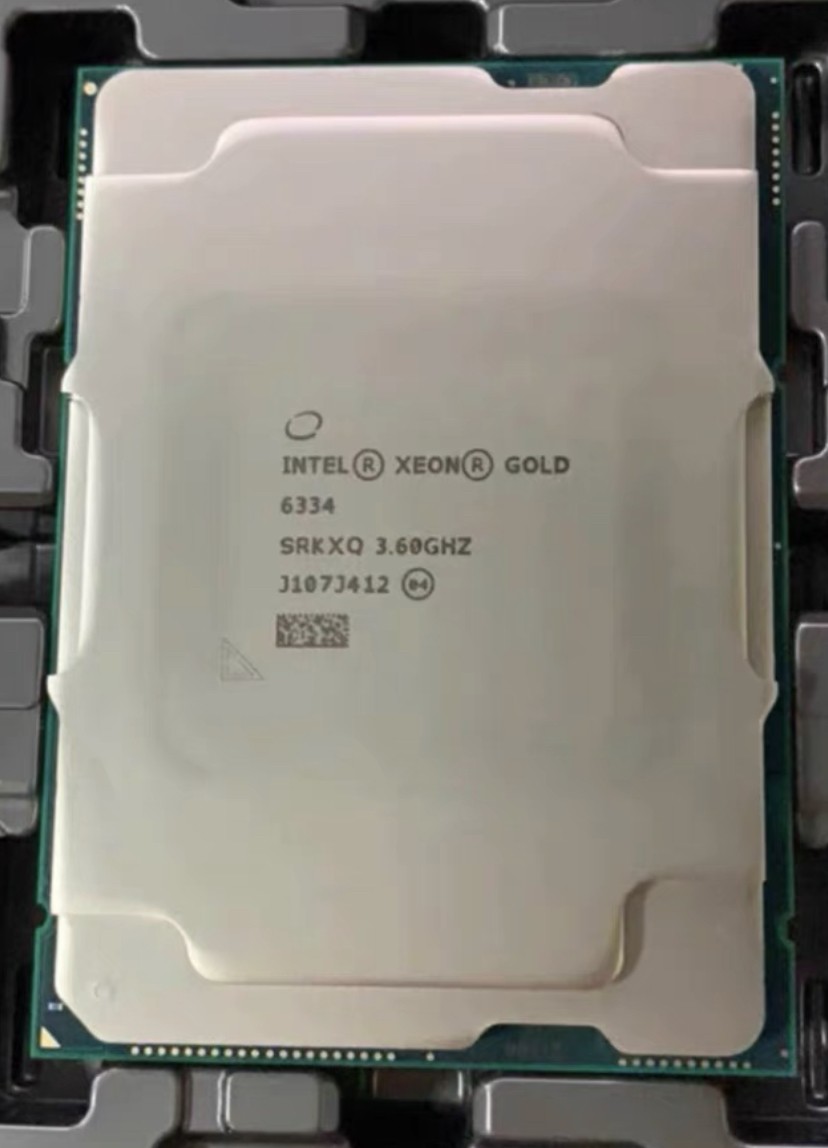 Intel Xeon Gold 6334 CPU 18MB Cache LGA 4189 8 Core SRKXQ 3.60GHz 165W Processor