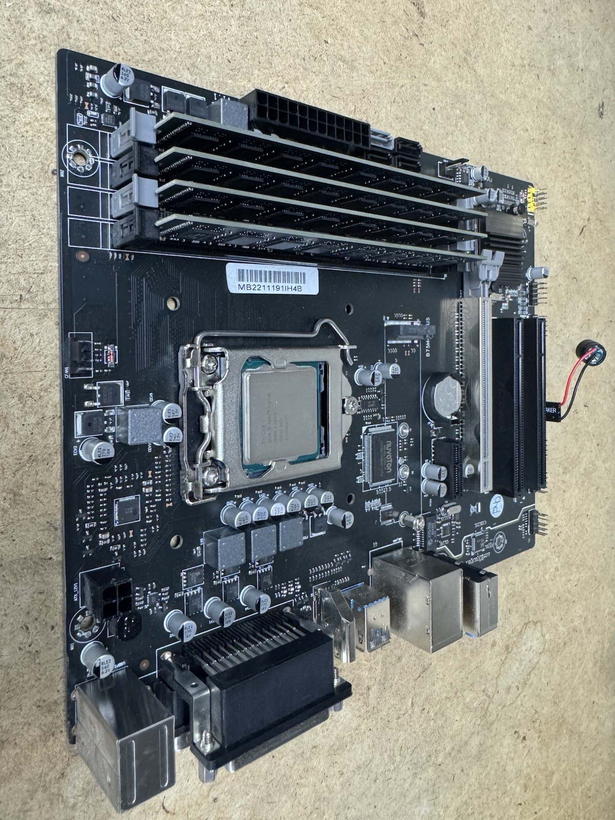 Asus B75M4-PLUS Mobo + Intel i7-3770 CPU + 32GB DDR3 RAM + GTX650 GPU Combo