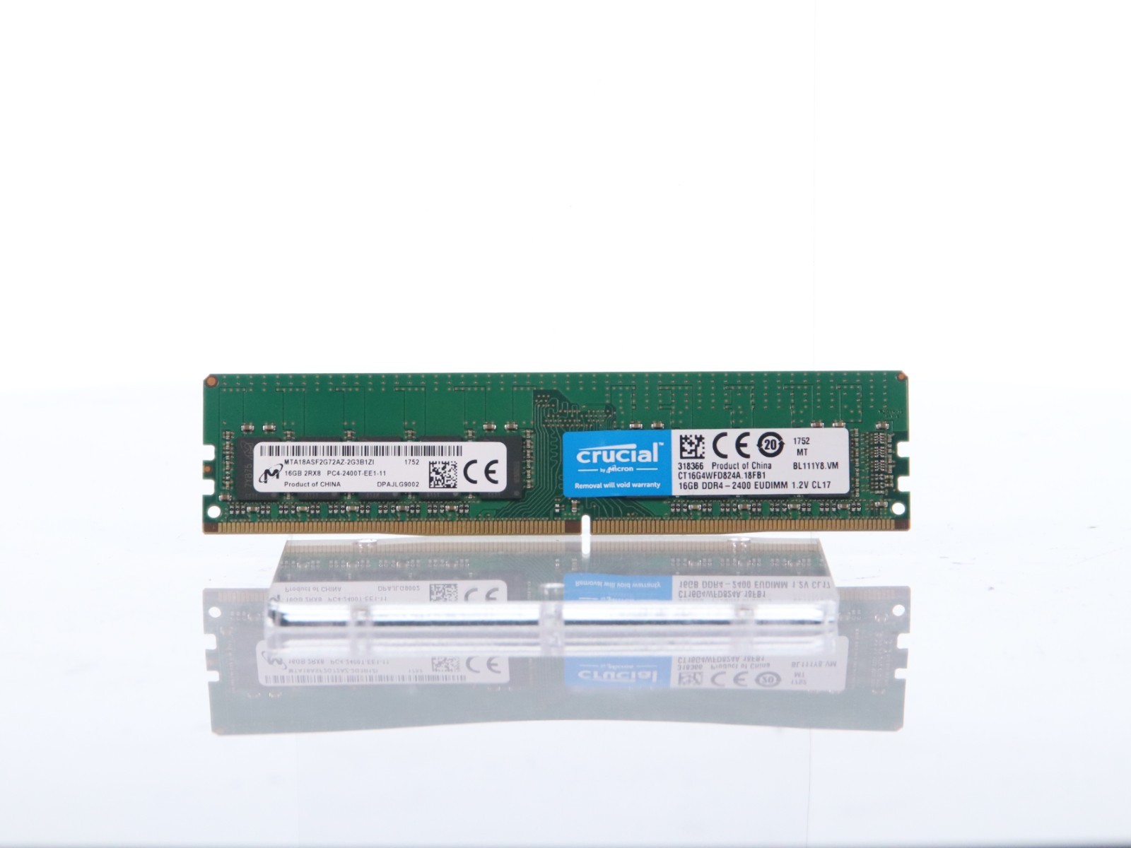 Micron 16GB DDR4-2400 ECC UDIMM PC4-2400T Unbuffered RAM MTA18ASF2G72AZ-2G3B1ZI
