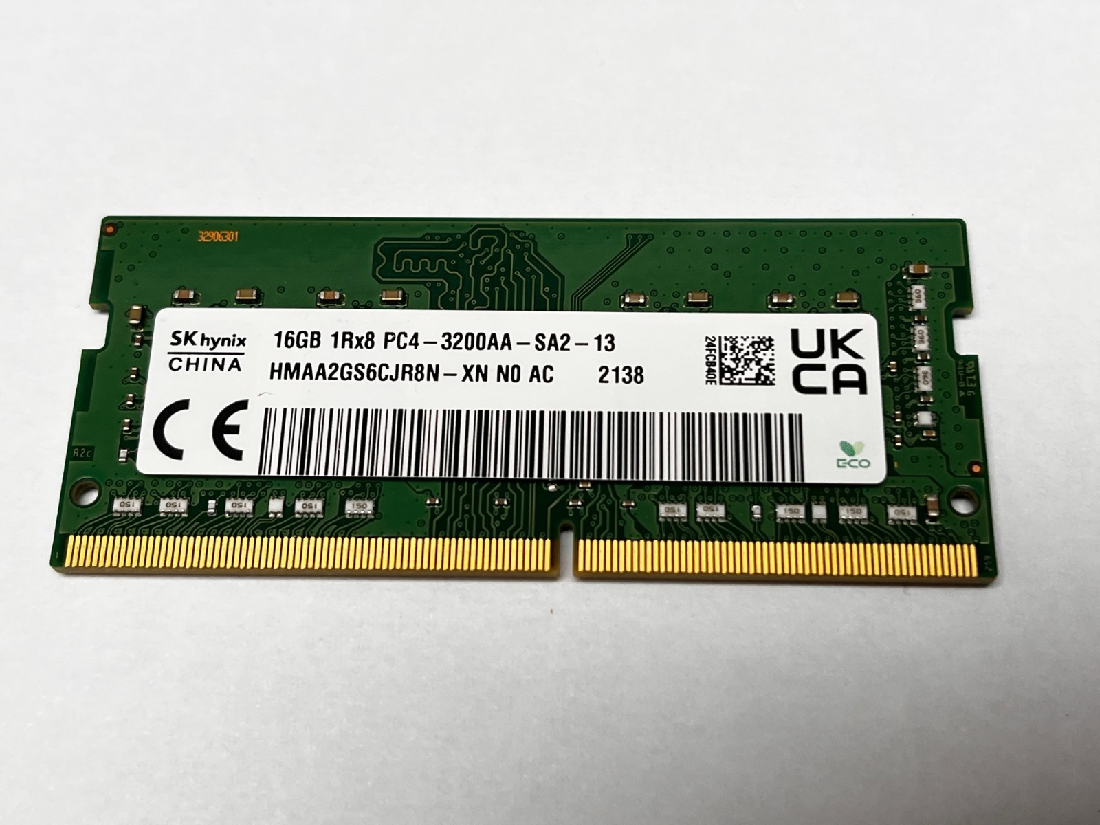 SK hynix 16GB 1RX8 PC4-3200AA Laptop Ram HMAA2GS6CJR8N-XN