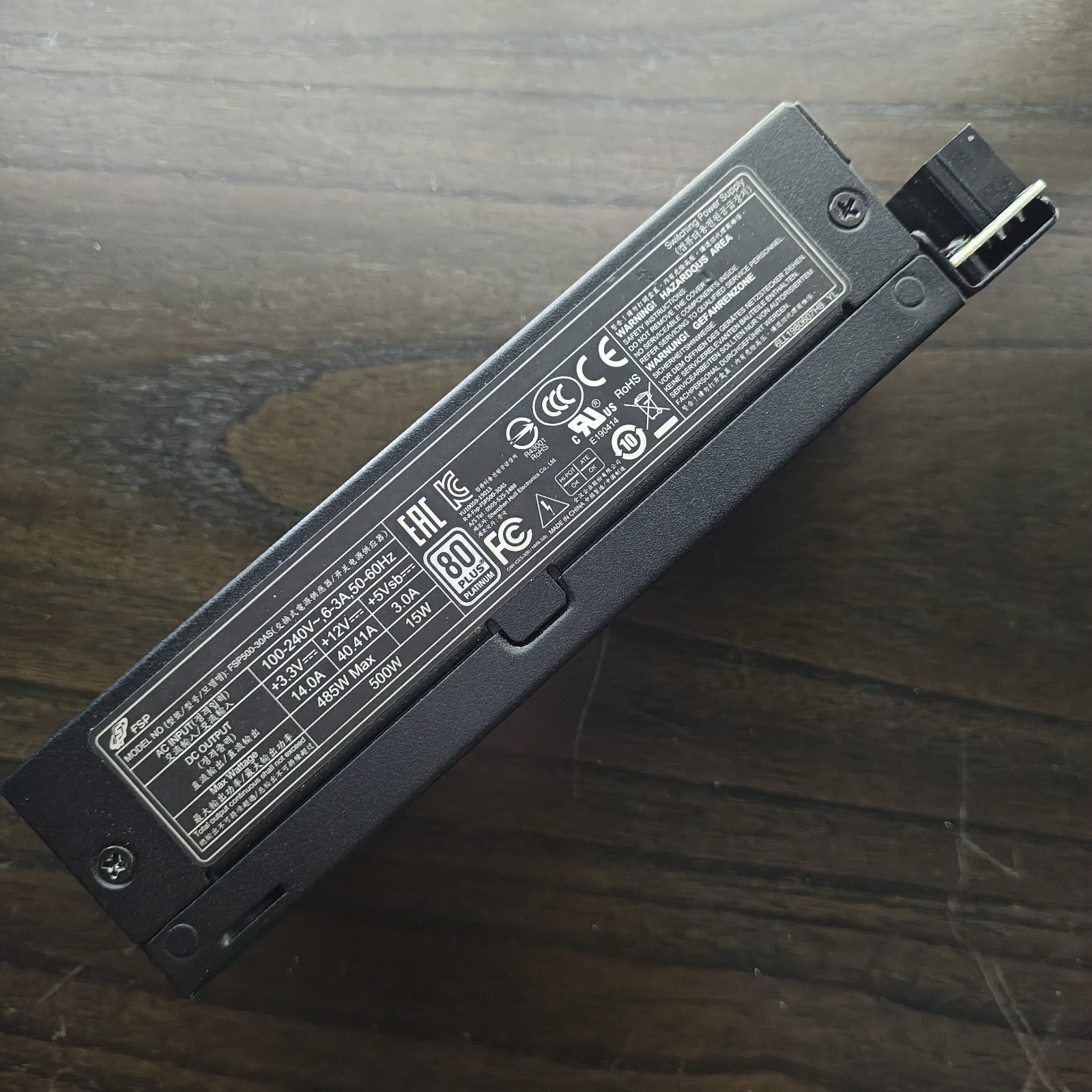 GEEEK 500W Fully Modular Flex ATX PSU 80+ Platinum FSP FSP500-30AS/ 9PA500CK00