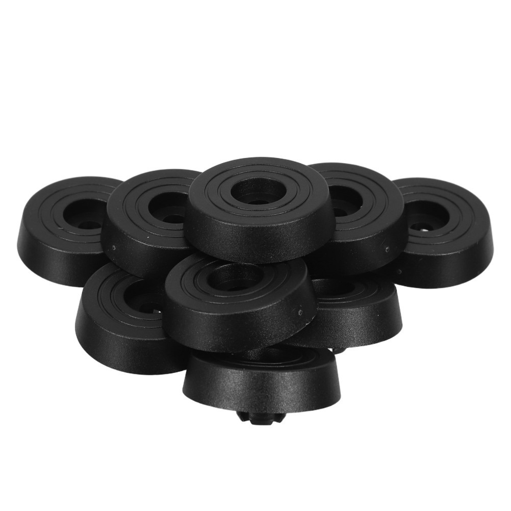 20Pcs Black Plastic Pc Case Feet Risers with Anti Scratch Pads for Home Use