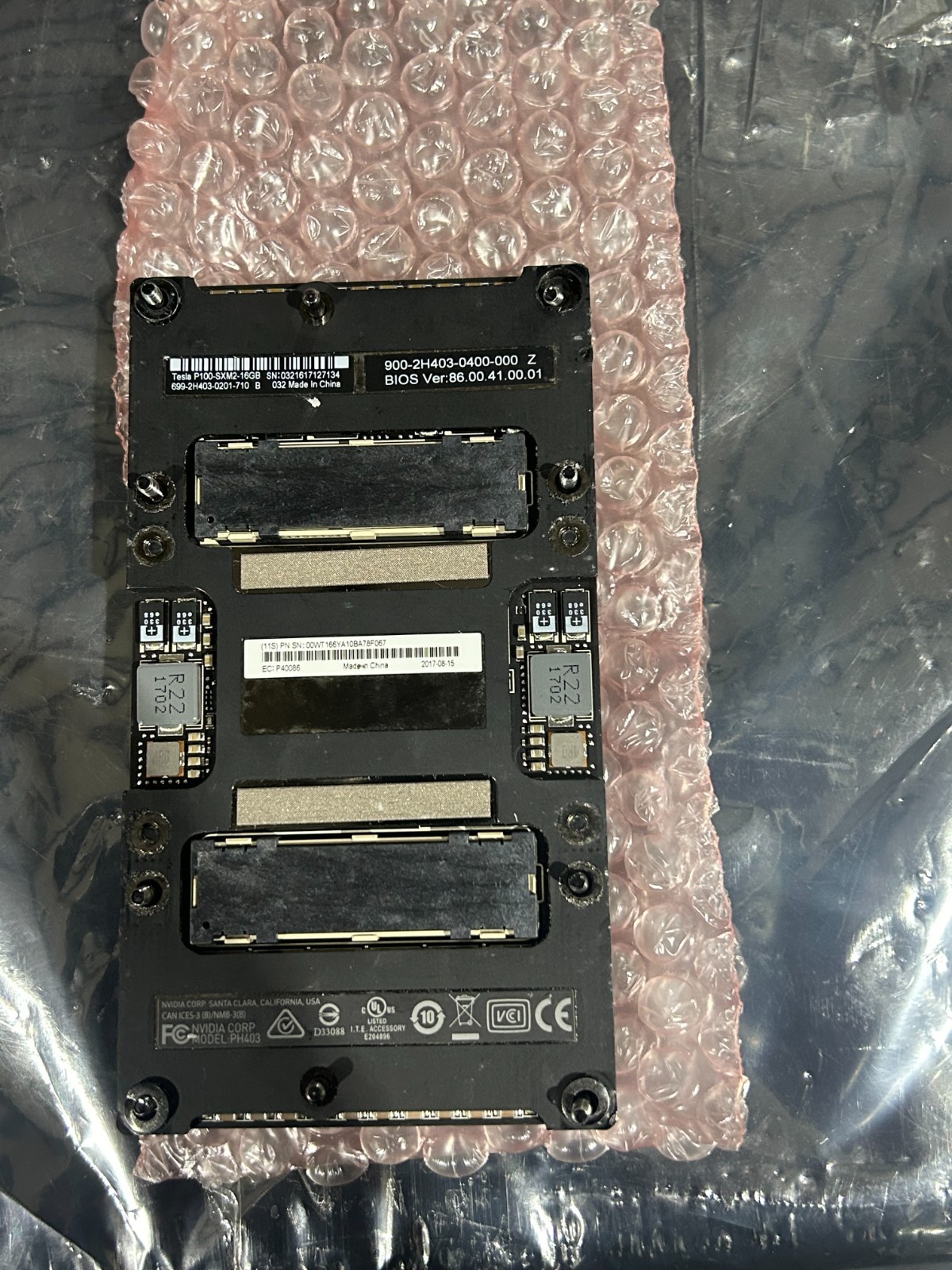 NVIDIA TESLA GPU P100 SXM2 16GB, Server-Grade GPU Accelerator Module