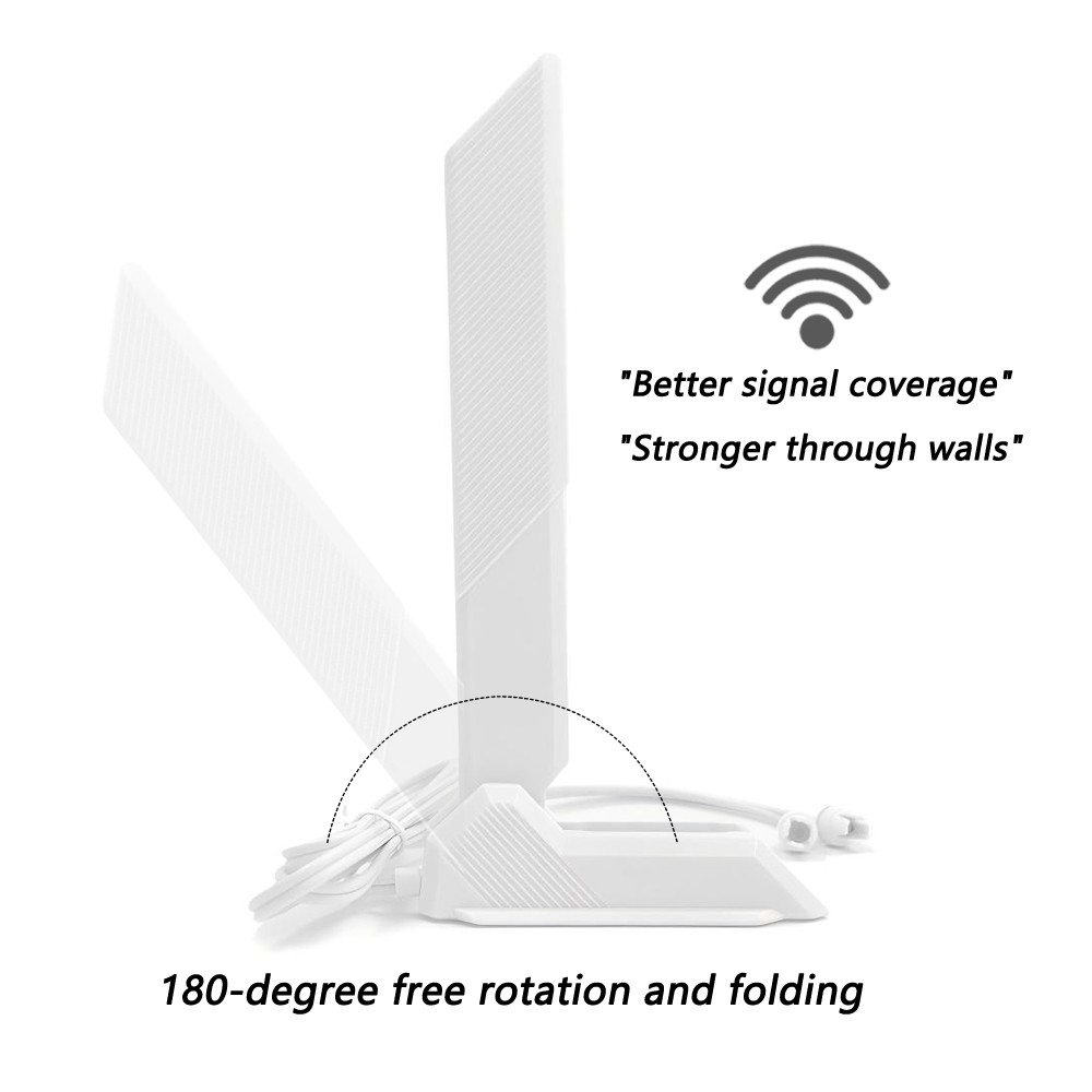 White WiFi 7 Replacement Antenna Cable For Gigabyte B850 AORUS ELITE WIFI7 ICE