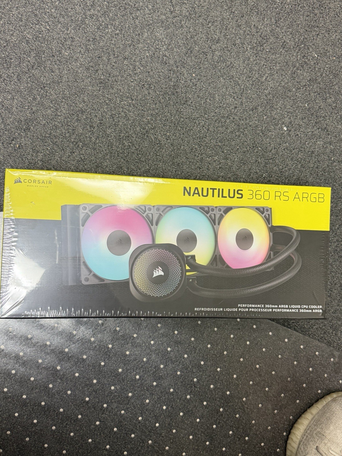 CORSAIR – NAUTILUS 360 ARGB Liquid CPU Cooler with RS120 ARGB Fans – Black