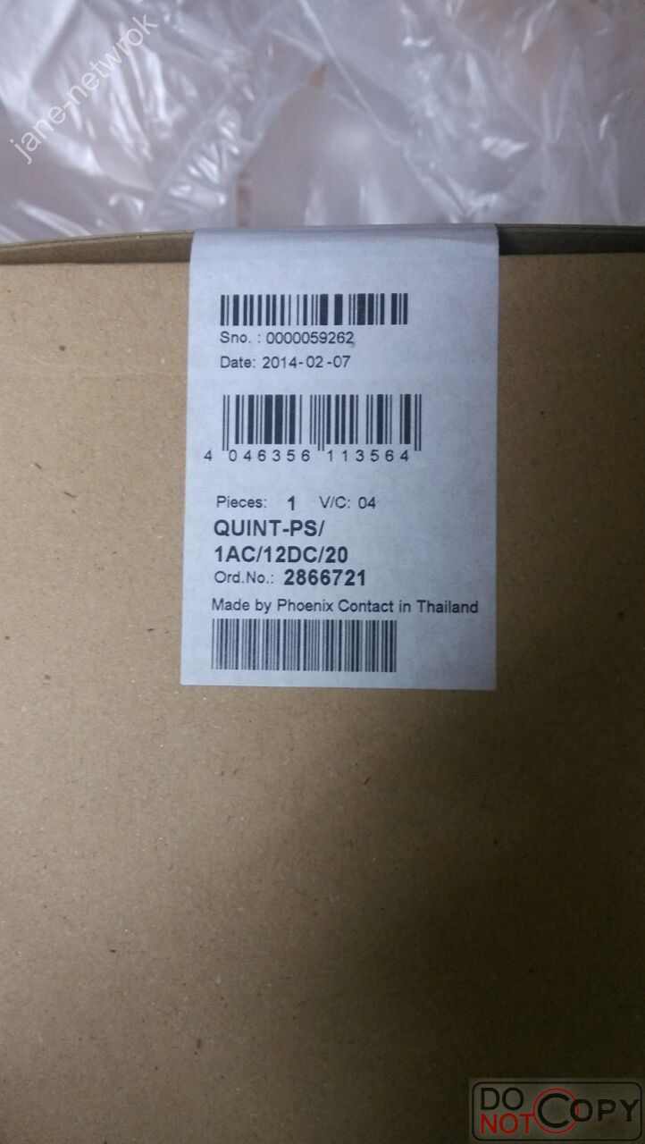 1pc for new QUINT-PS/1AC/12DC/20. (by Fedex or DHL)