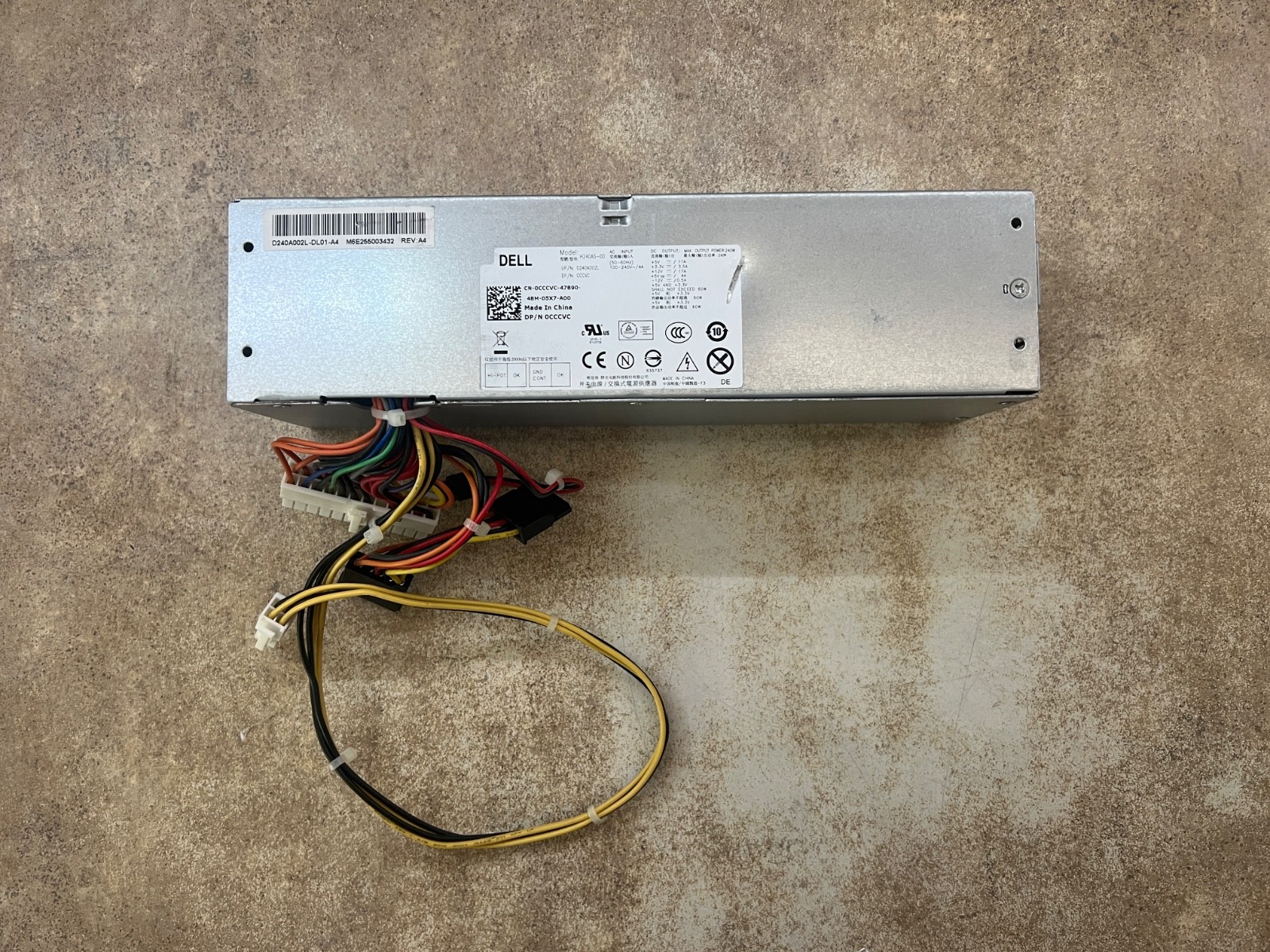 Dell 240W Optiplex CCCVC 390 790MT 960 H240AS-00 L240AS-00 Power Supply