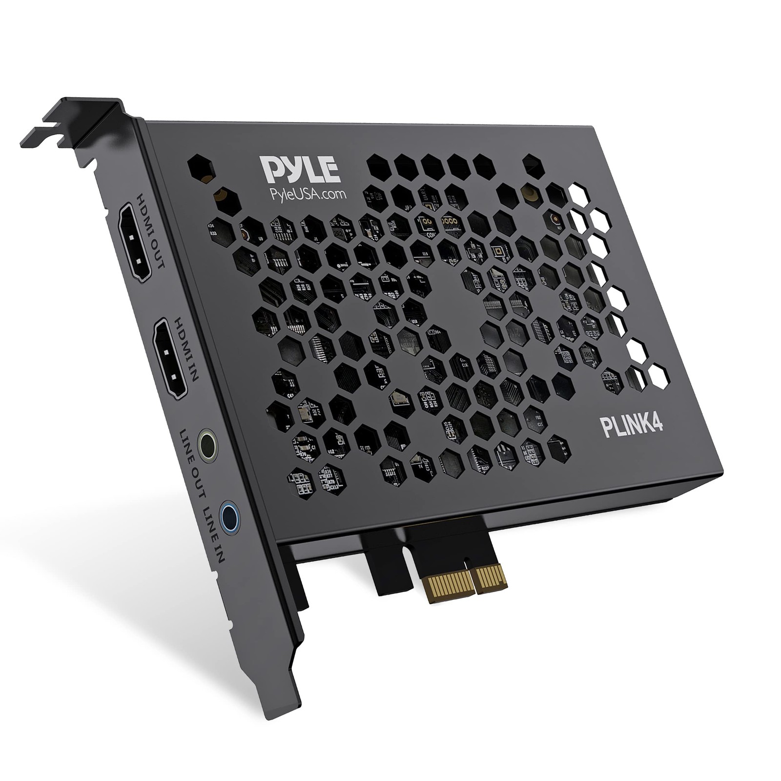 Pyle Capture Card HDMI-to-USB Audio-Video Record via DSLR Camcorder Action Cam