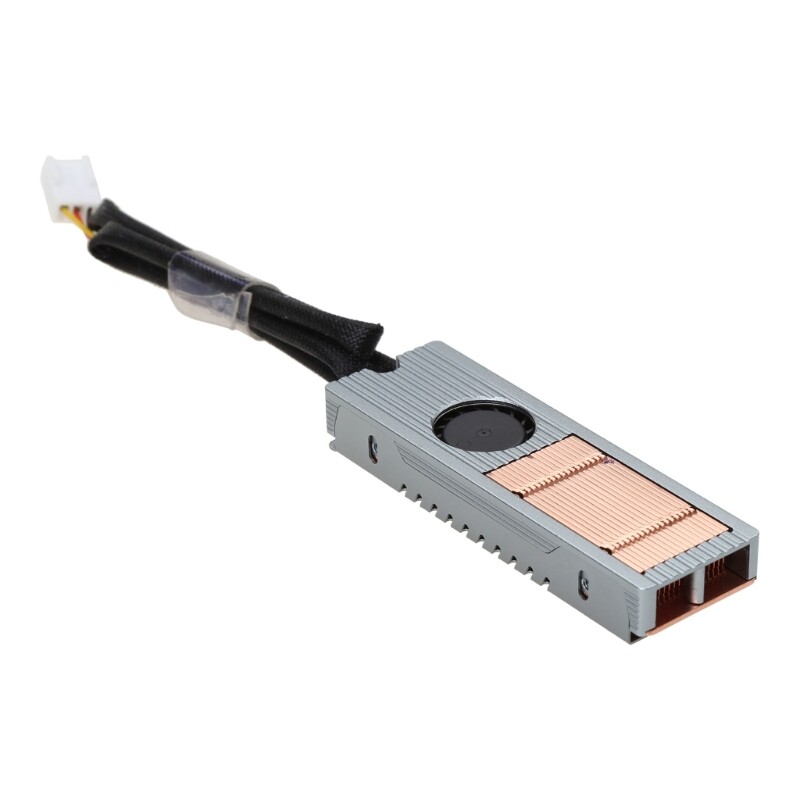 M.2 2280 SSD Heatsink with Fan 10000RPM NVME SSD Cooler Aluminum+Copper