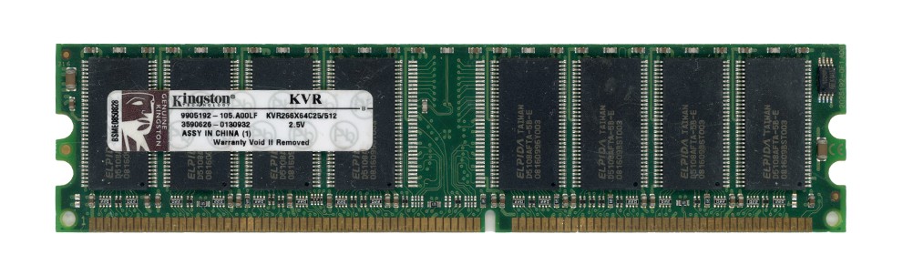 KINGSTON 512MB DDR PC2100 266MHz KVR266X64C25/512 9905192-105.A00LF Non-ECC