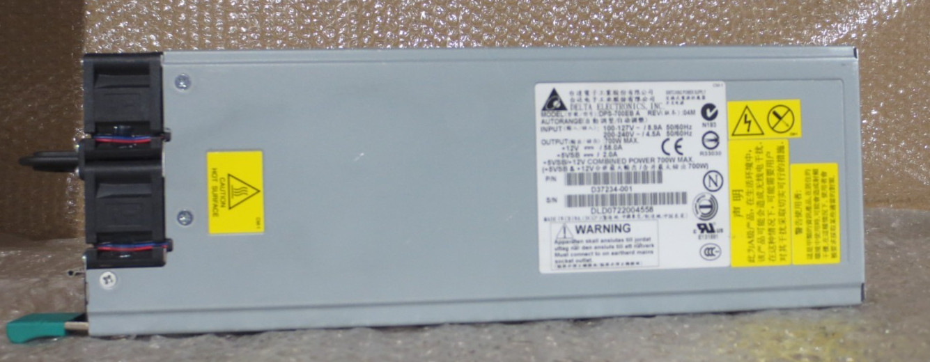 Delta Intel 700 Watt Redundant Hot-Swap Power Supply For SR2400 Server DPS-700EB