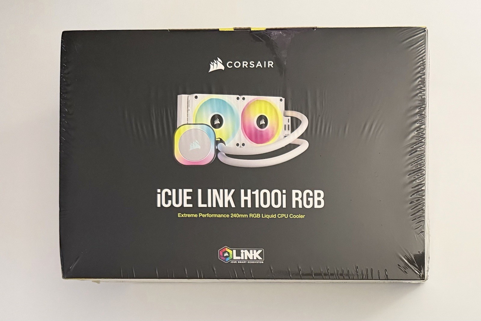 CORSAIR iCUE Link H100i RGB Liquid CPU Cooler – 240mm AIO – White