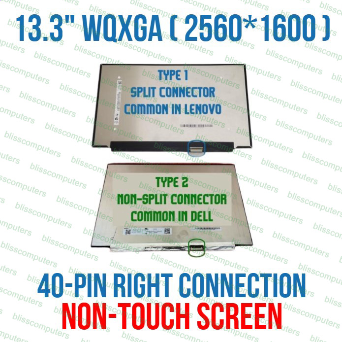 Display Dell DP/N 0C54H9 C54H9 Led LCD Screen 13.3″ QHD 2560×1600 40 Pin