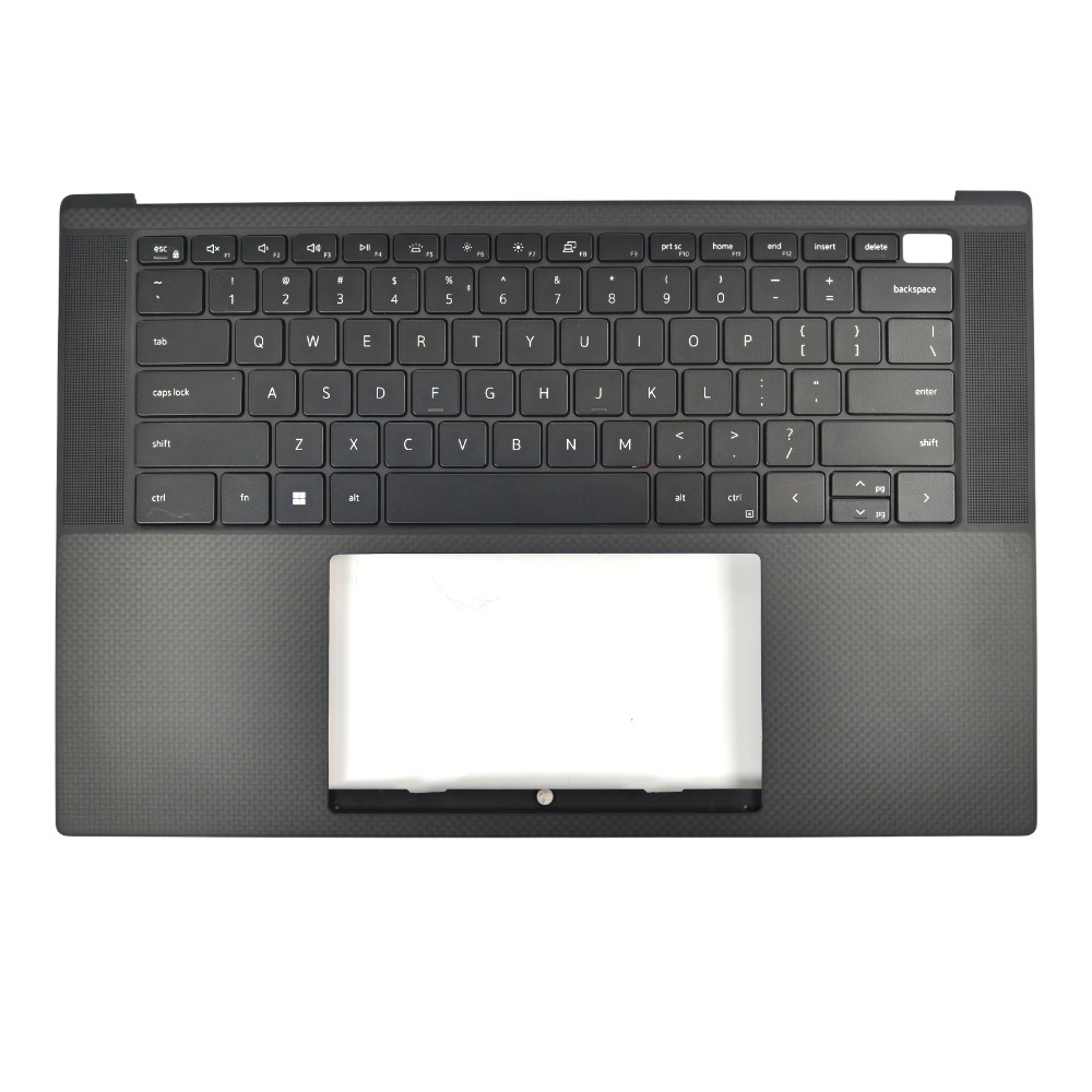 New For DELL Precision 5550 5560 5570 Palmrest White Backlit Keyboard 0DKFWH US