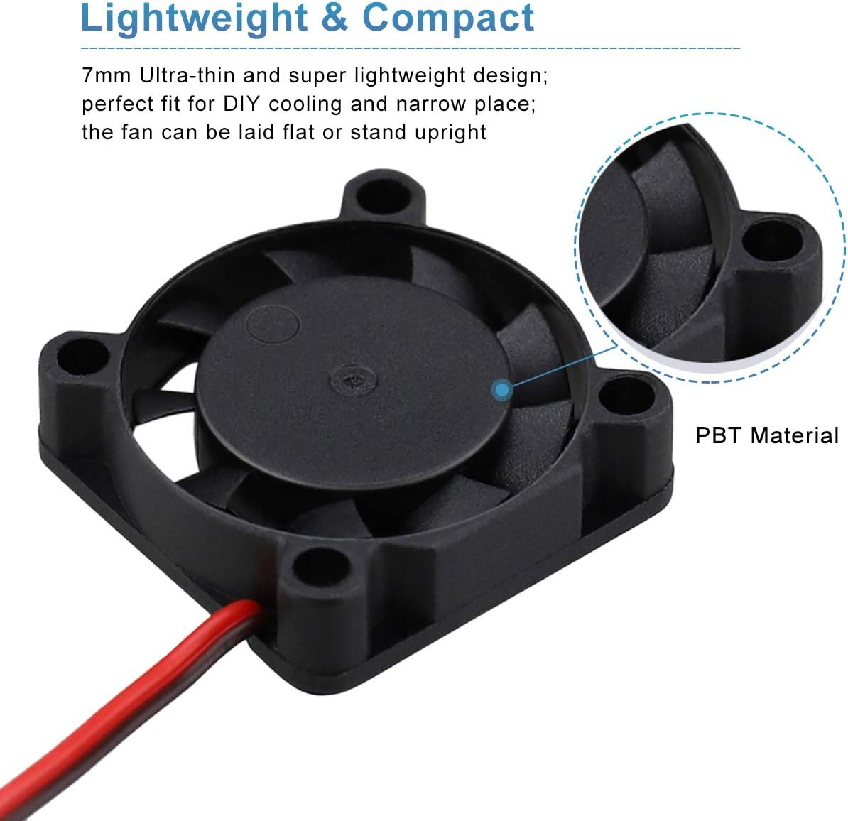 2 Pack 25Mm 5V Fan – Mini 25X25X7Mm 2-Pin Brushless DC Cooling Fans for Aroma Di