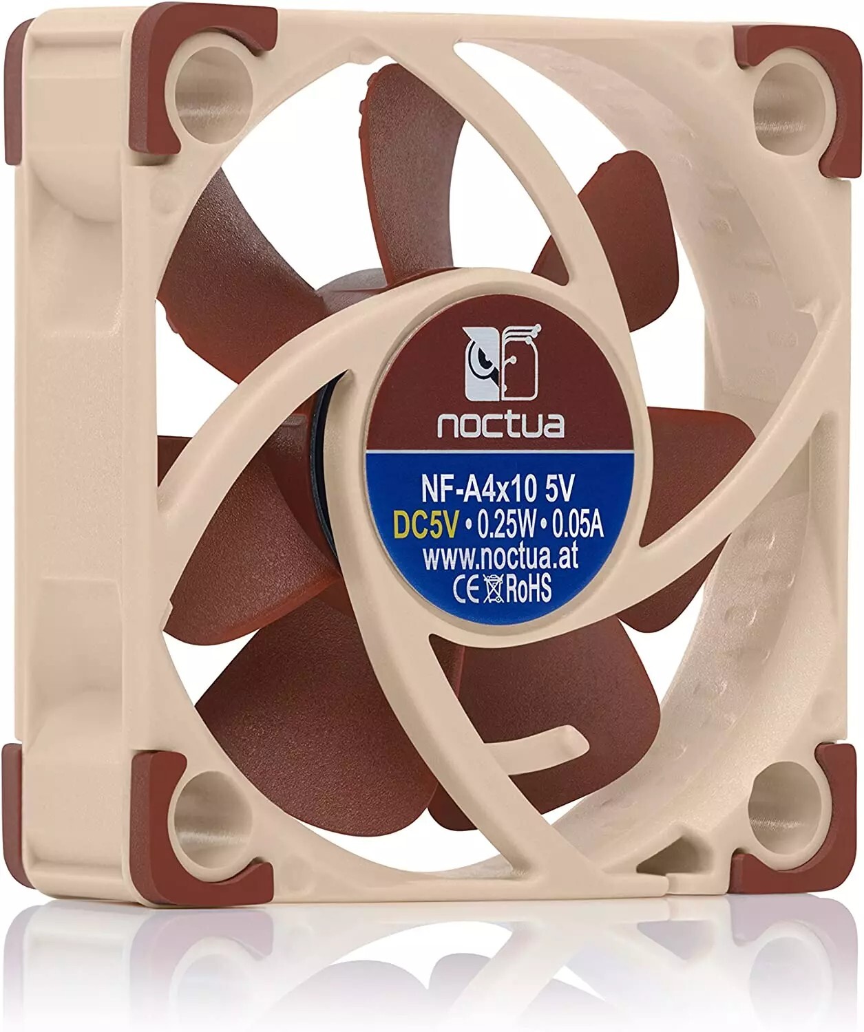 Noctua Nf-A4X10 5V, Premium Quiet Fan, 3-Pin, 5V Version (40X10Mm, Brown)