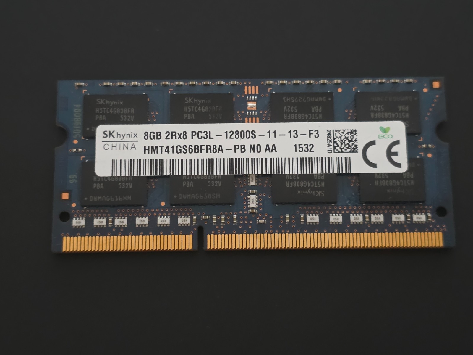 Memória RAM 8GB DDR3L 1600MHz SK Hynix Laptop