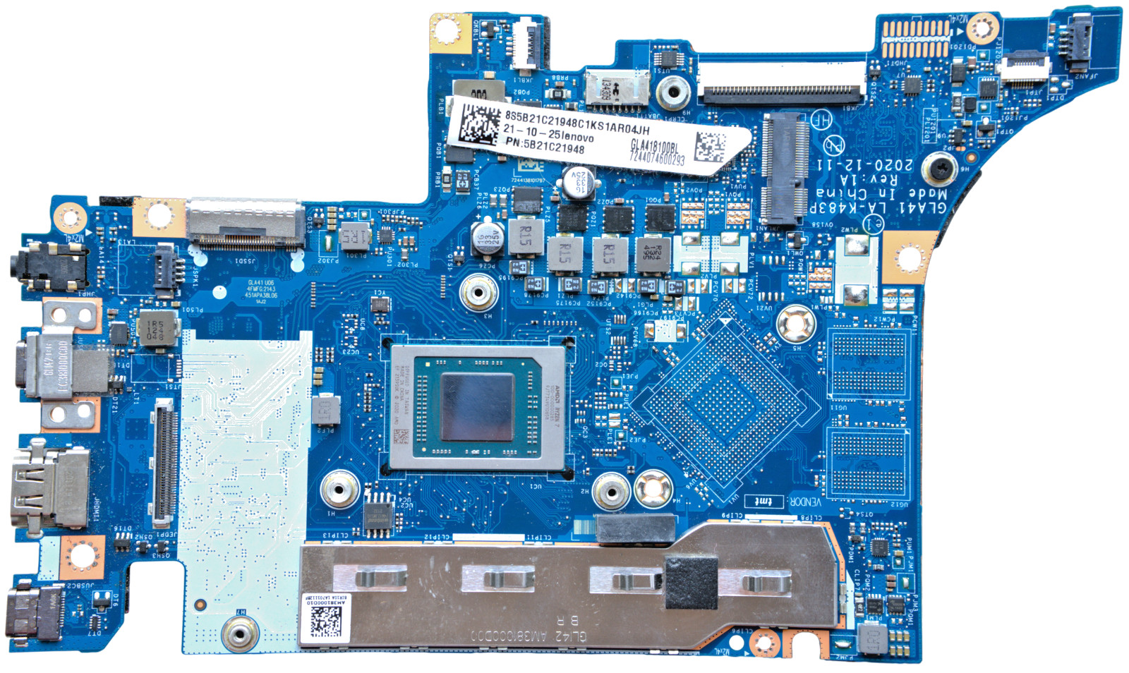 ✅5B21C21948 For Lenovo IdeaPad 5 14ACN6 Ryzen 7 5850U 16GB LA-K483P Motherboard✅